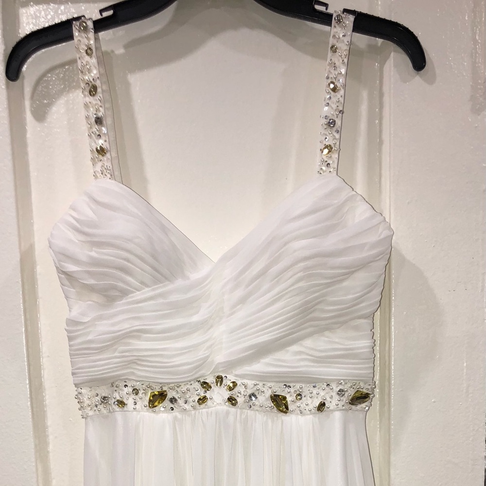 White High Low Gown